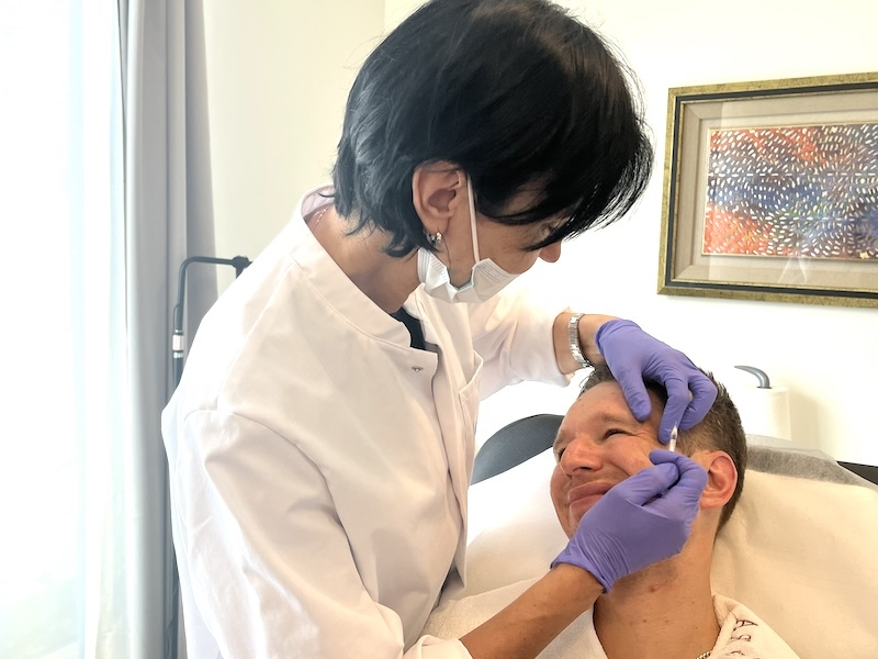 Brow Lift Botox Preventative Botox Brow Lift treatment for young man in Toronto