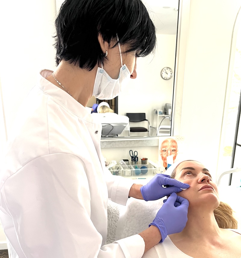 Botox Face and Chin Injections Toronto Botox injections for mature client face and chin