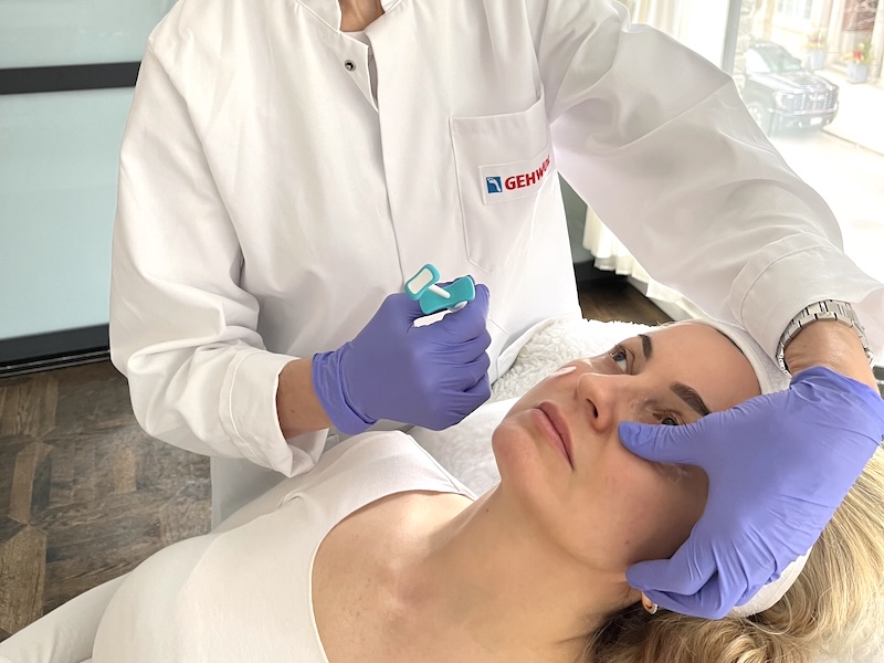 Botox treatment Toronto Aesthetic injector is preparing to inject Botox