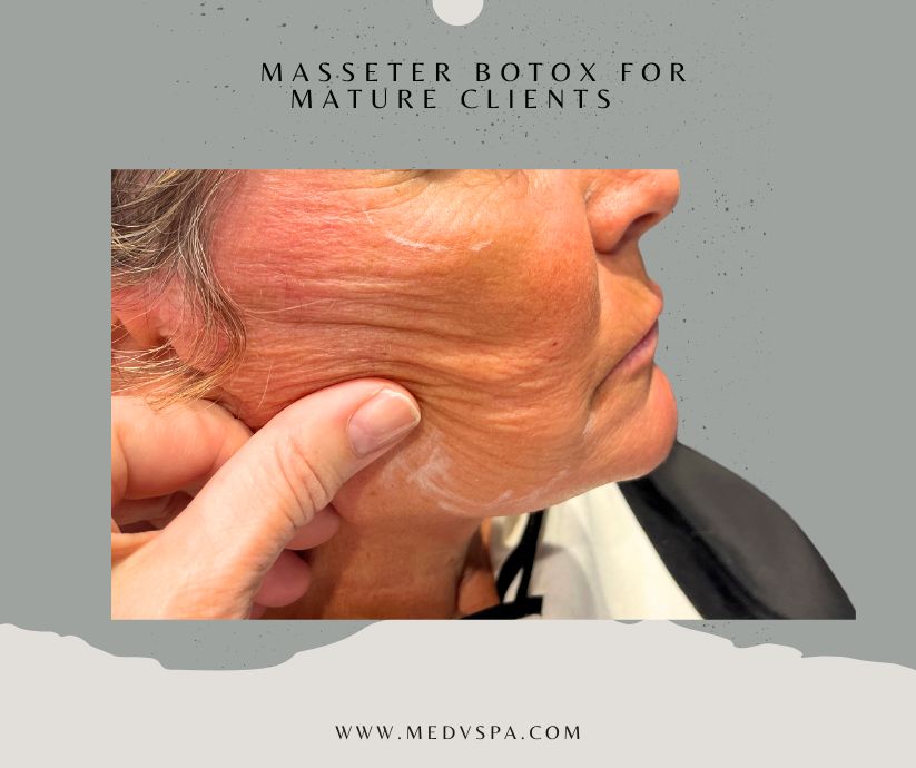 Lower-Face Muscle Balance for Menopausal Clients – MedVSPA Toronto masseter botox menopausal lower face muscle balance jowls Toronto