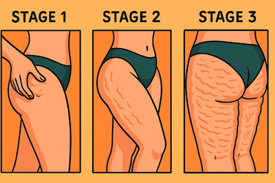 Stages of cellulite and tissue change Cellulite stages Toronto